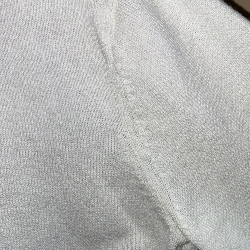 H&M Girls’ White Cotton Cardigan with Heart Accent - Picture 3 of 10